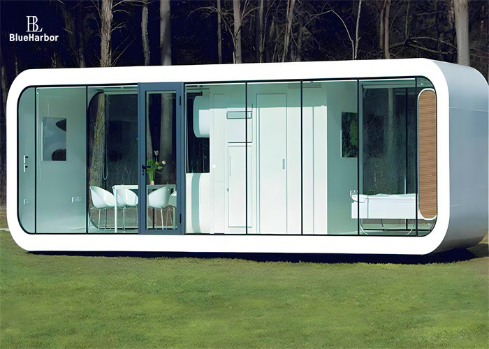 Γαλβανισμένα Τετράγωνα Σωληνωτά Πλαίσια Space Capsule House για Σύγχρονο Σχεδιασμό Γραφείου και Πολυλειτουργικά Apple Cabins