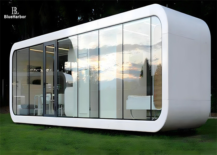 Γαλβανισμένα Τετράγωνα Σωληνωτά Πλαίσια Space Capsule House για Σύγχρονο Σχεδιασμό Γραφείου και Πολυλειτουργικά Apple Cabins